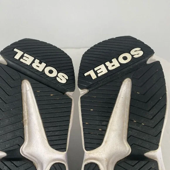 Sorel‎ Kinetic Women's Size 8 Rnegd Lace Black White Sneaker Women's Athletic - Picture 7 of 14